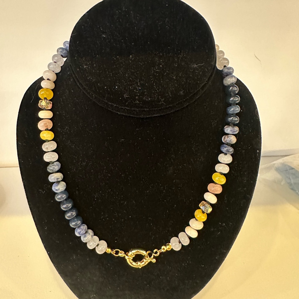 Gemstone Multicolor Beaded Necklace